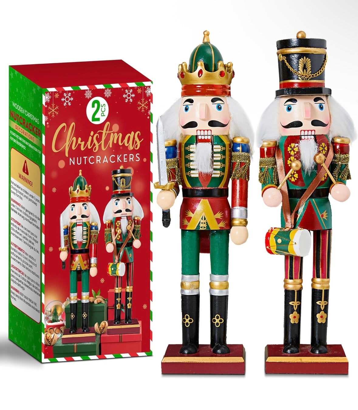 2pc Christmas Nutcracker Soldier 30cm