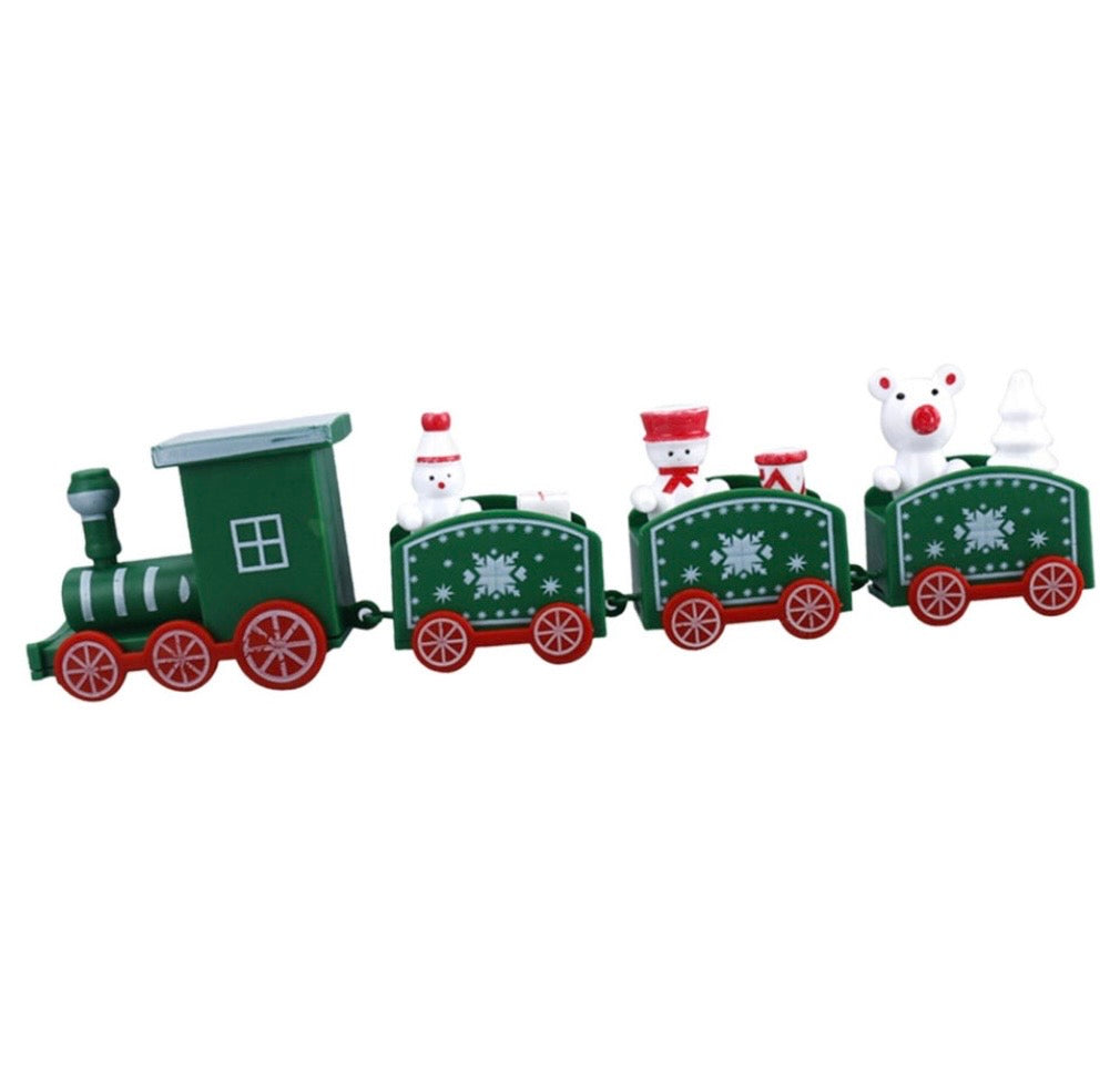 Christmas Train Ornament Kids Gifts Xmas Train Set for Desk