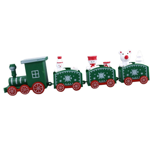 Christmas Train Ornament Kids Gifts Xmas Train Set for Desk