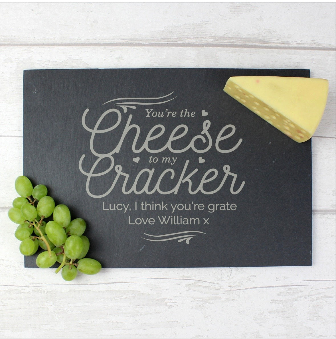 Personalised Cheese To My Cracker Slate Cheese Board
