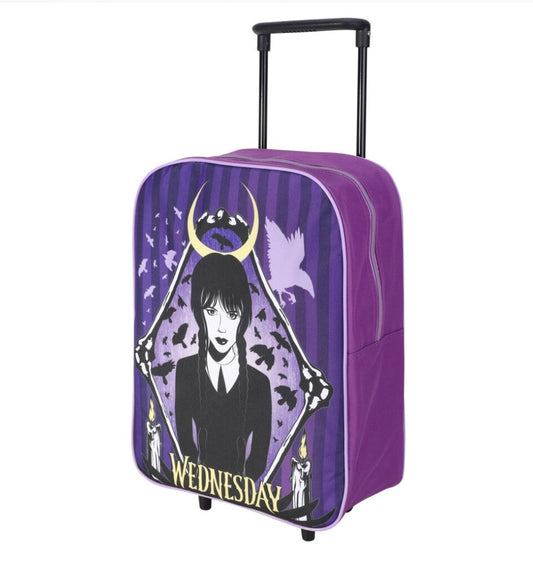 Wednesday Standard Trolley Cabin Luggage Foldable Wheels