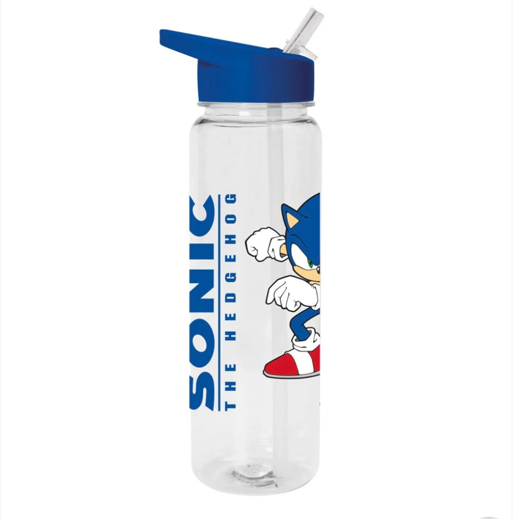 Hedgehog Gotta Go Fast Plastic Water Bottle