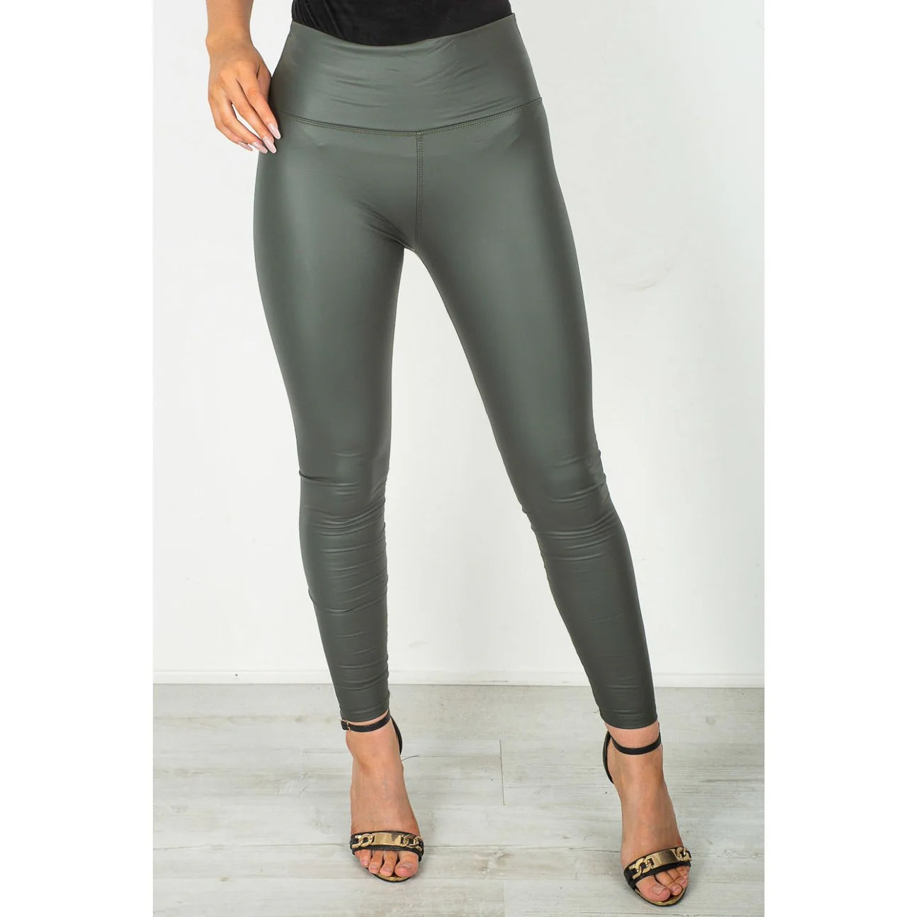 High Waisted Wet look legging