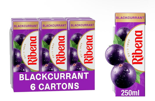 Ribena Blackcurrant Juice Drink Cartons