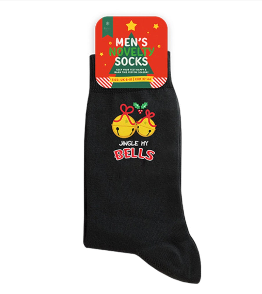 3 Pairs Mens Socks Santa Festive Christmas