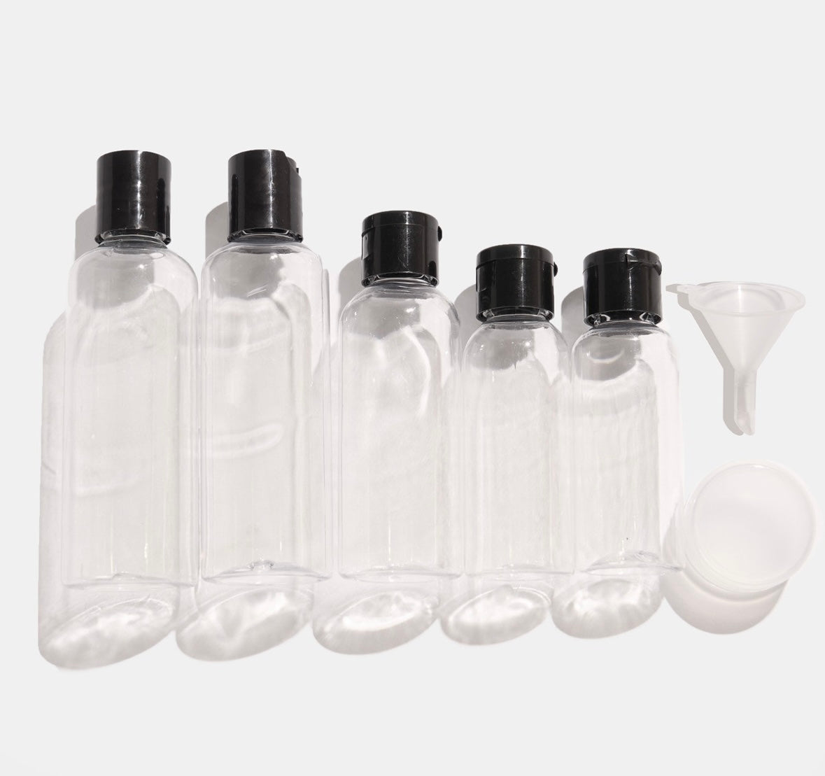 7 Piece Plastic Bottle Travel Set