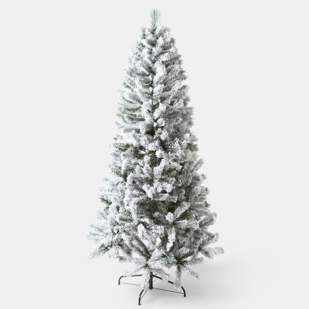 Snowy Christmas Tree, White - 6ft