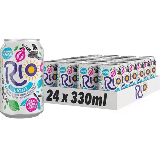 Rio Tropical Light Can Pack of 24 x 330ml