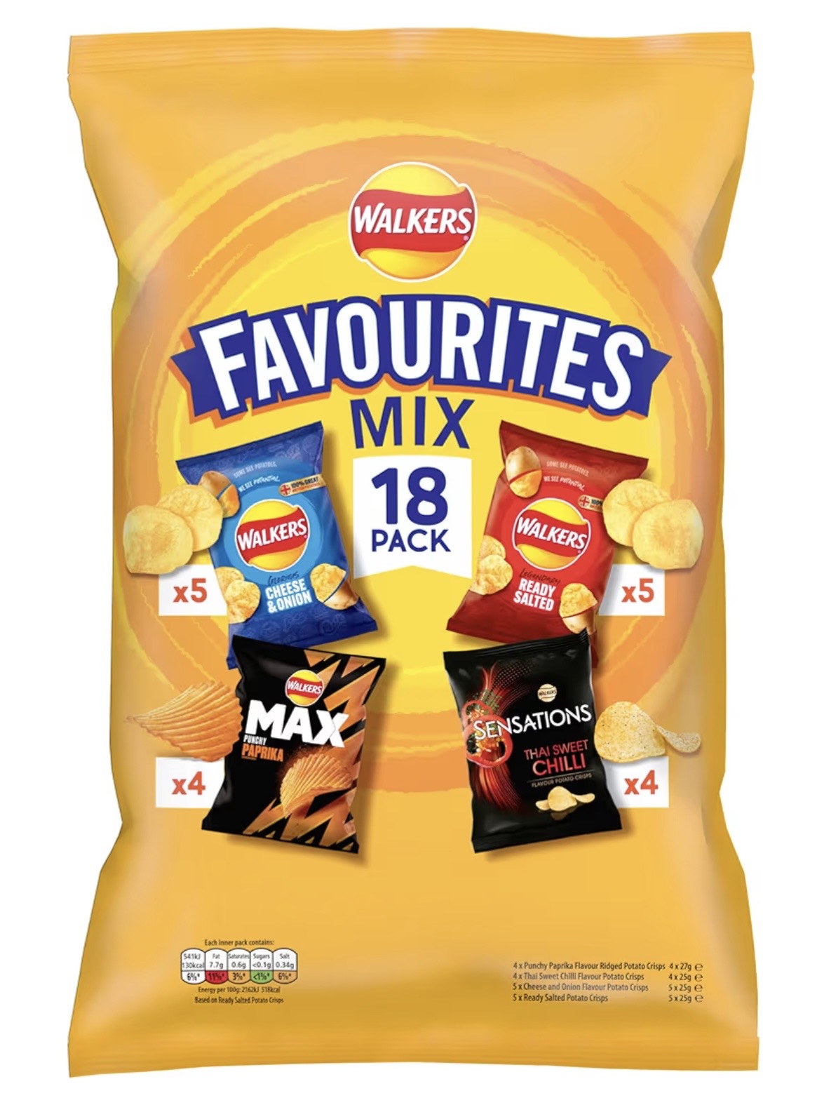 Favourites Mix Multipack Snacks Crisps