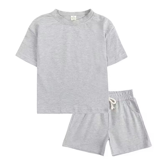 Short Sleeve T-Shirt + Shorts Children Outfits