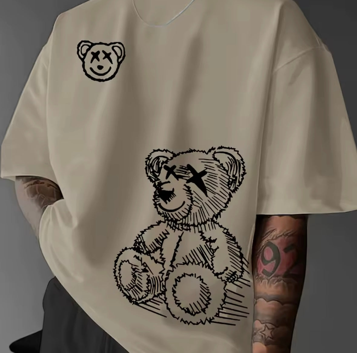 Bear Patterned Men’s T-Shirt