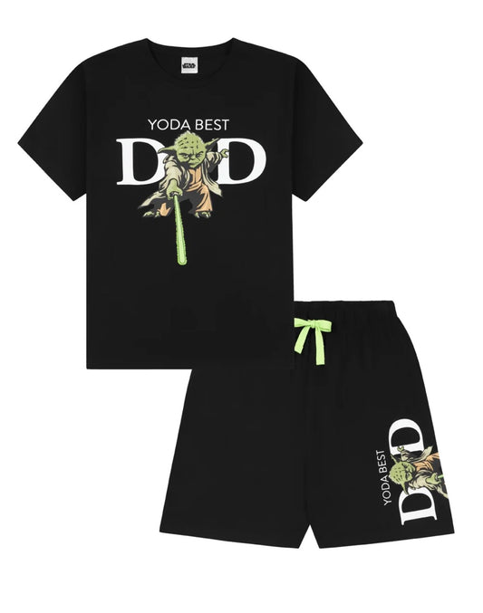 Mens Yoda Best Dad Short Pyjamas
