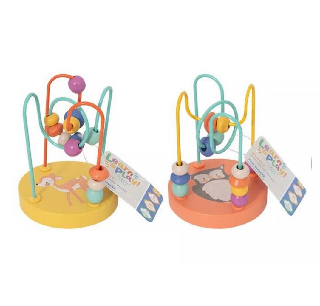 First Steps Wooden Mini Bead Maze Assorted