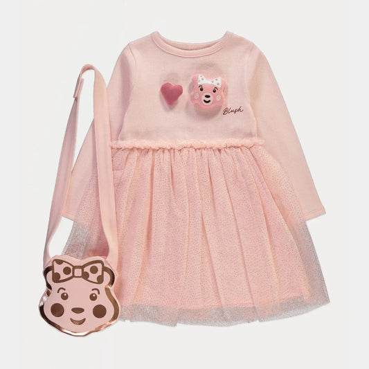 Girls Pudsey Bear Dress and Bag