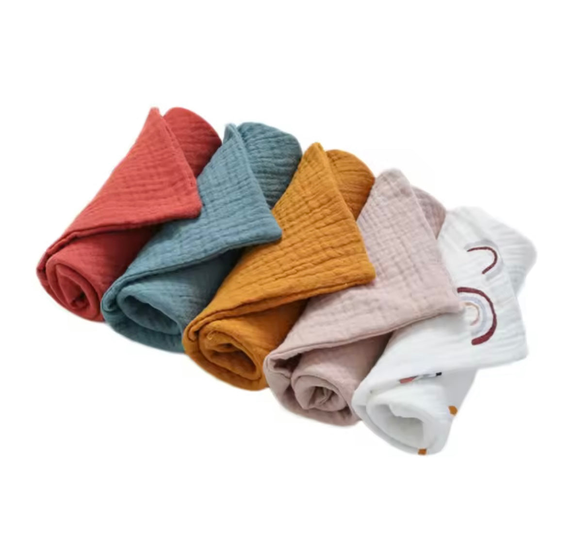 5pc Muslin Cloths