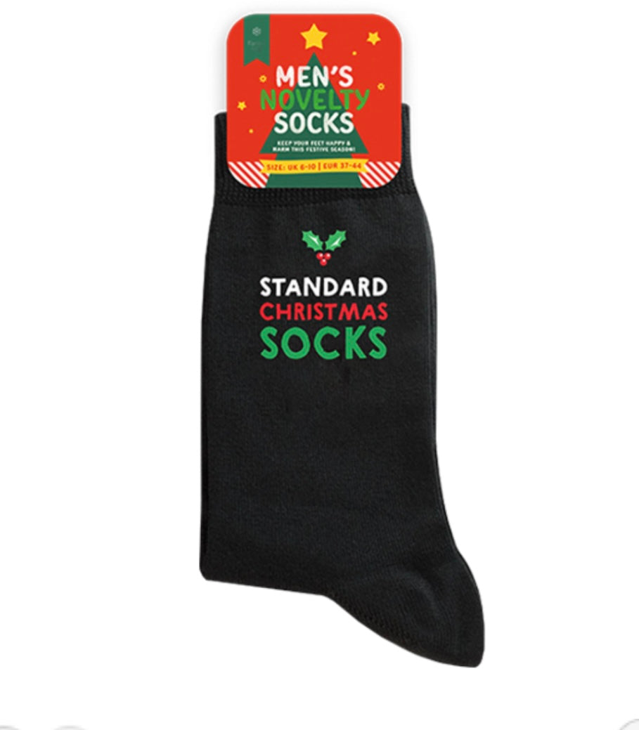 3 Pairs Mens Socks Santa Festive Christmas