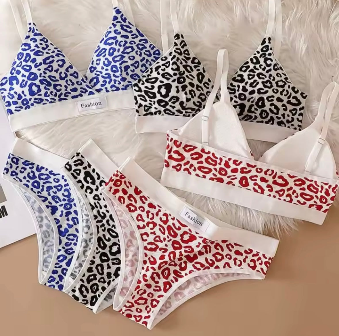 Women's Leopard Print Underwear Set