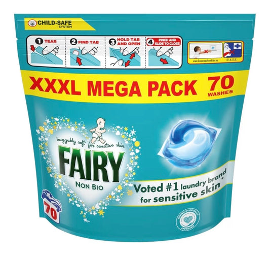 Fairy Laundry Detergent Liquid Capsules 70 Washes