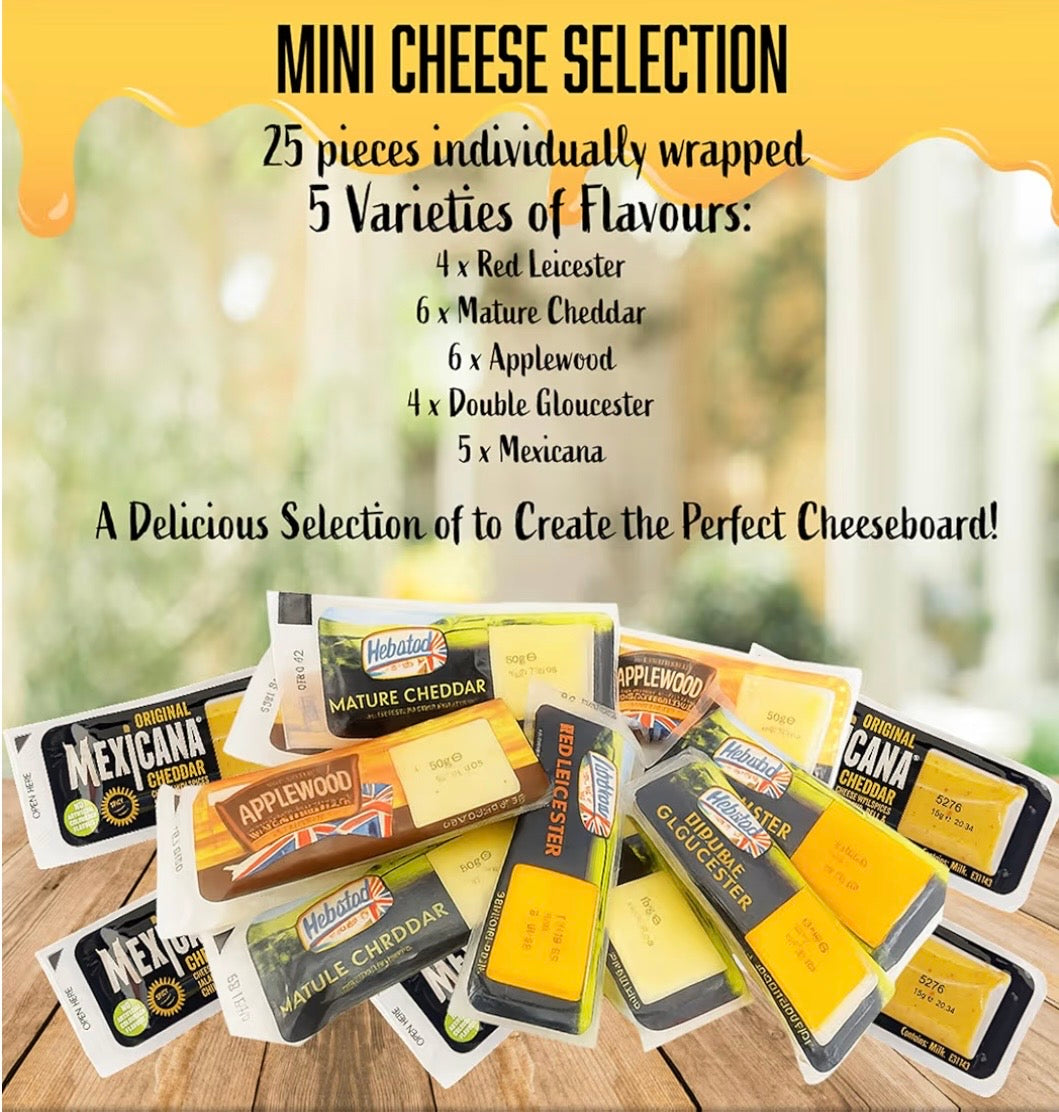 Assorted Mini Selection for Cheese Board - Pack of 25
