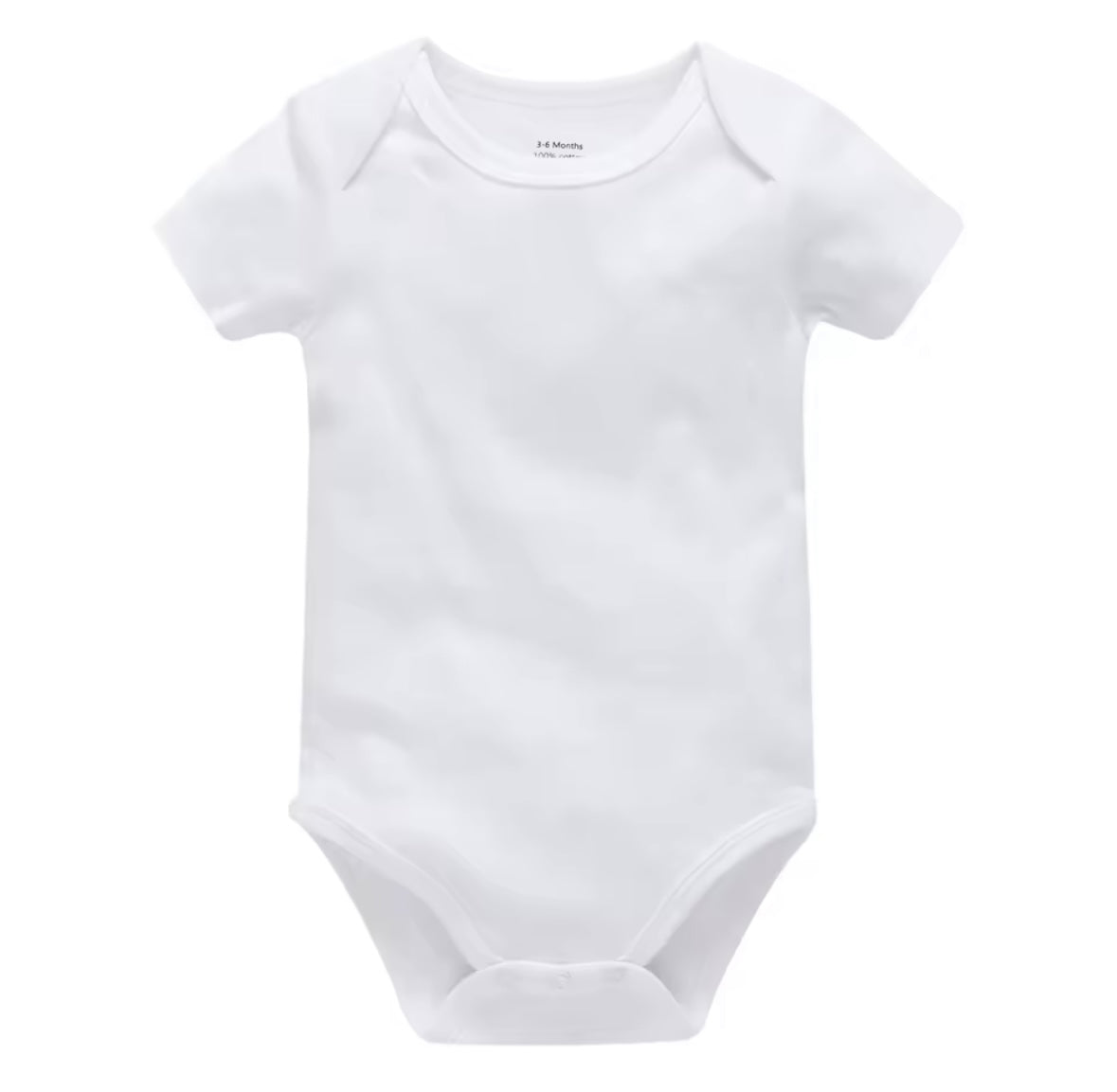 3 Pieces Set Baby Clothes Solid White Baby Bodysuits