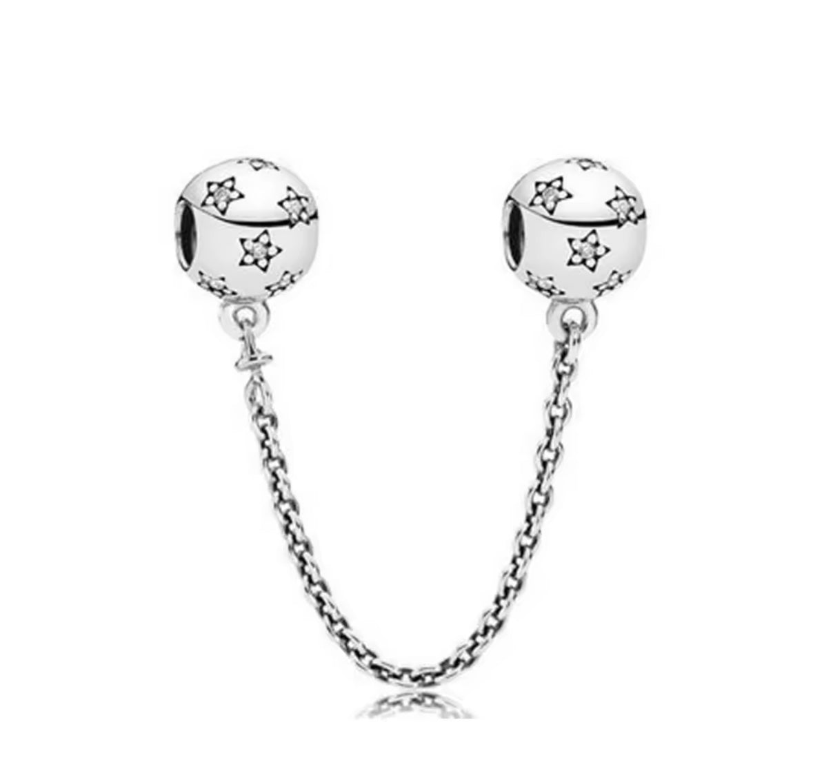 Star Safety Chain For Charm Bracelet