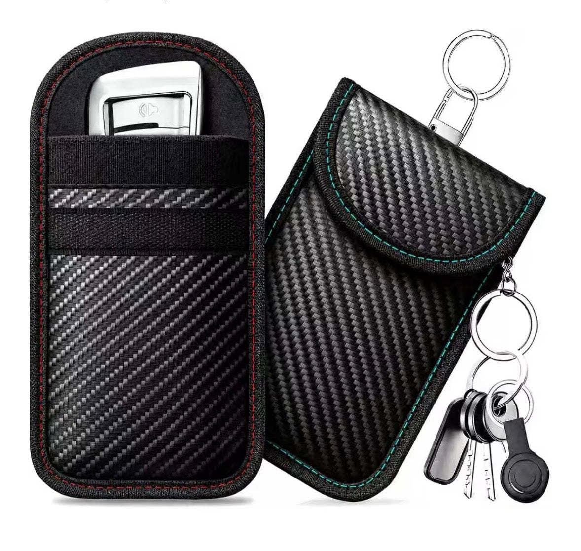 Pack of 2 Anti-Theft RFID Key Fob Protection Bag