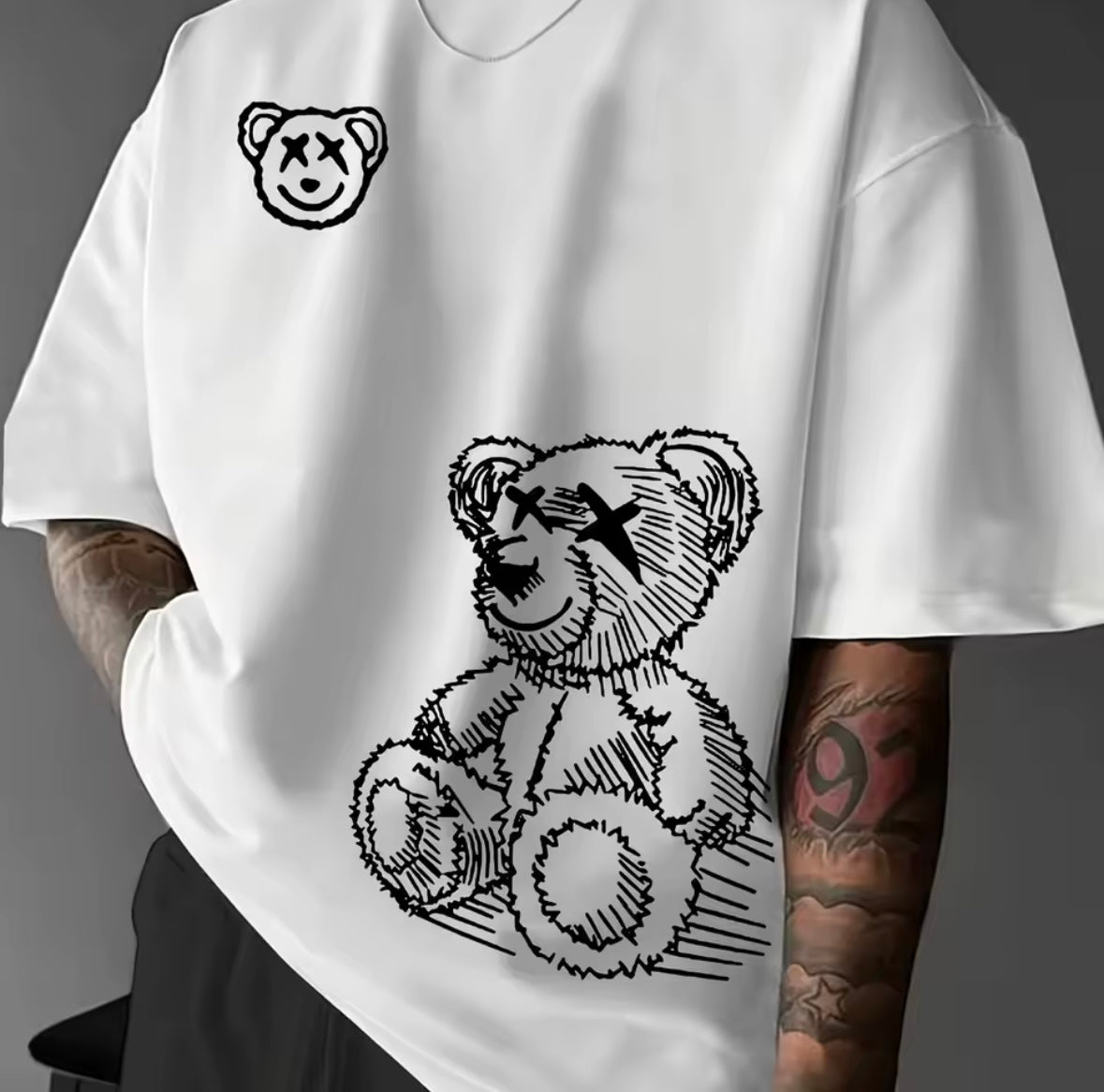 Bear Patterned Men’s T-Shirt
