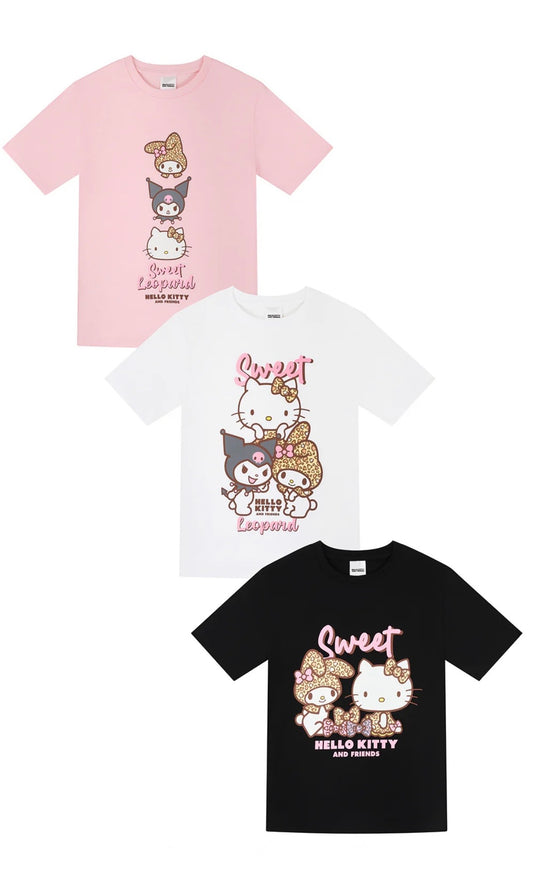Girls Kitty 3 Pack T-Shirts Multipack