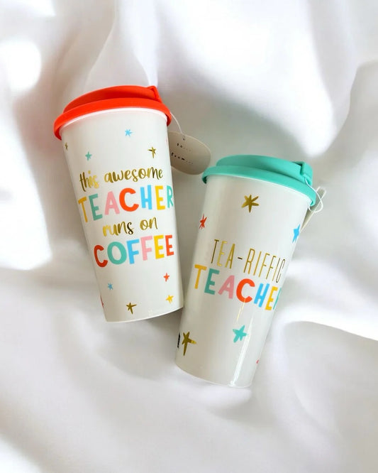 TEACHER PRINTED THERMAL MUG