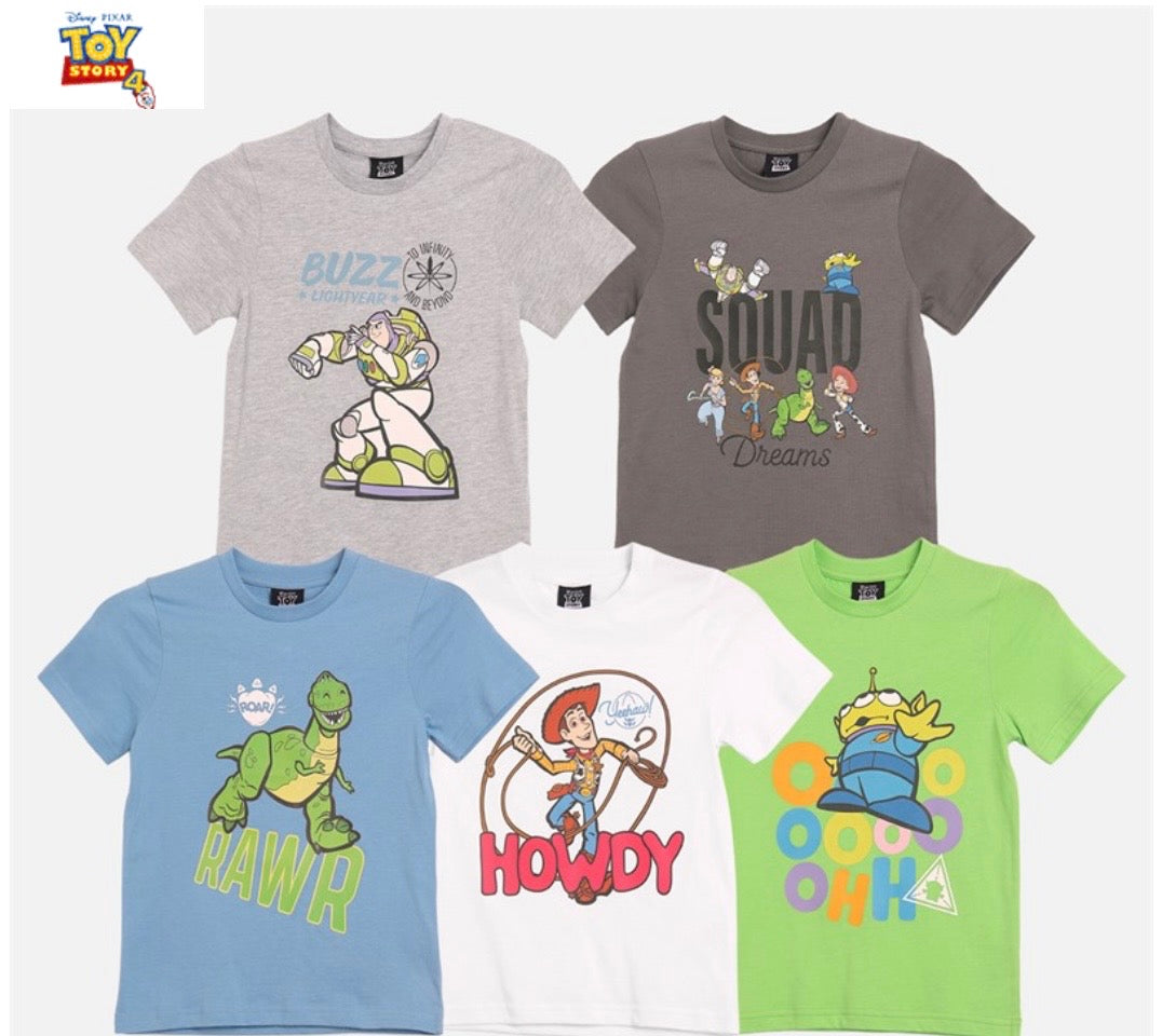 Boys Five Pack T-Shirts Multi