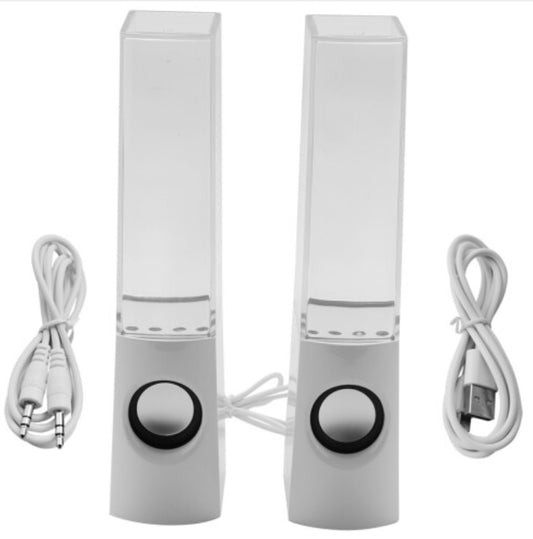 2PCS LED Light Speakers Dancing Water