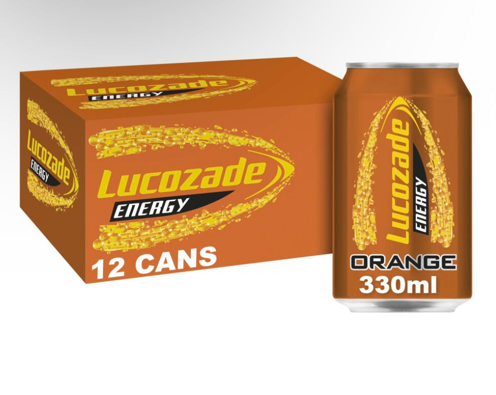 Lucozade Energy Drink Orange 12x330ml