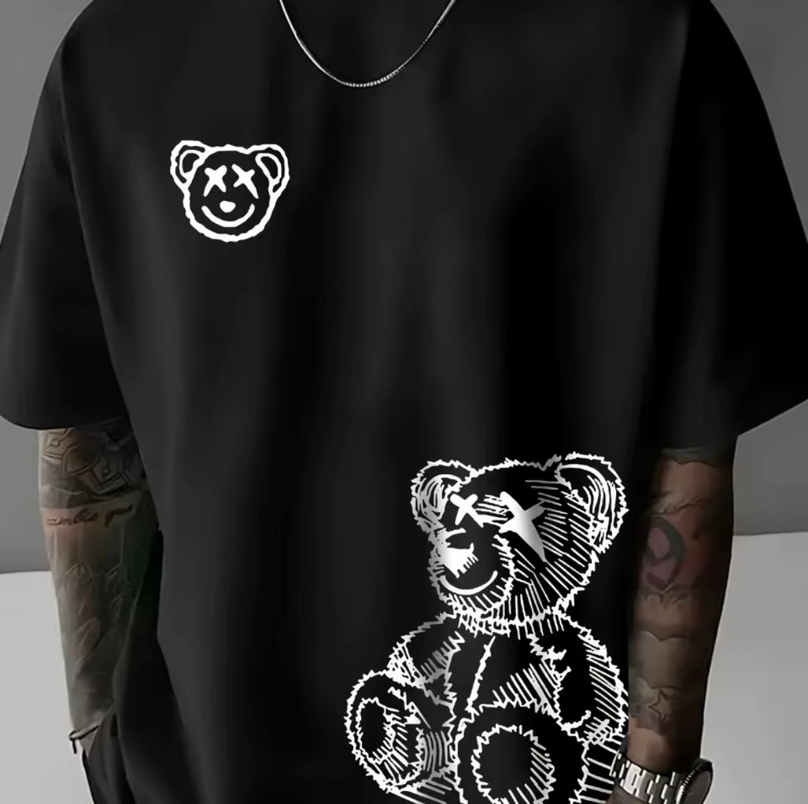 Bear Patterned Men’s T-Shirt