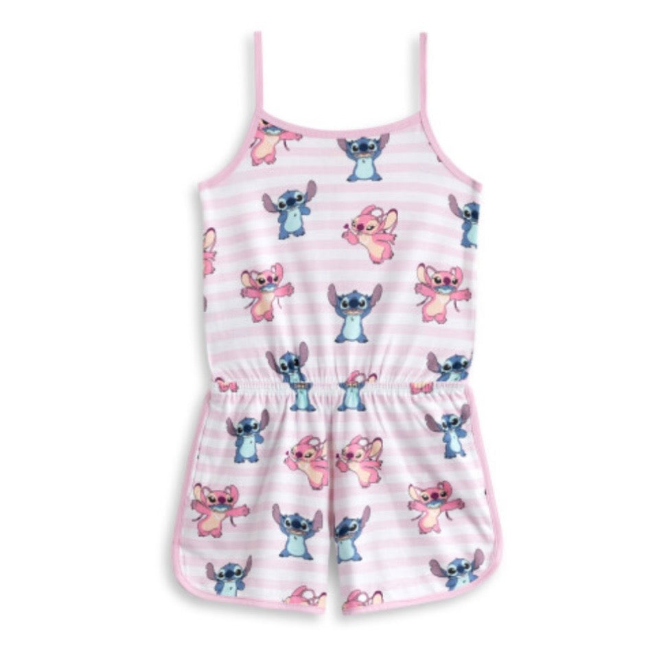 Sleeveless Playsuit (Girls Pink)