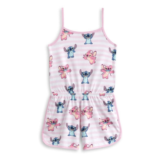 Sleeveless Playsuit (Girls Pink)
