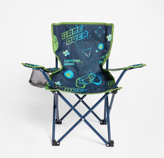 Kids Foldable Gaming Print Camping Chair