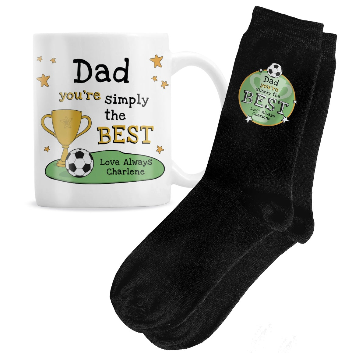 Personalised Simply The Best Mug & Socks Set