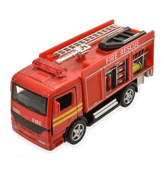 Die Cast Pull Back Fire Engine