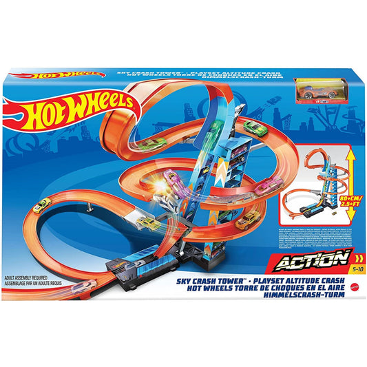 Hot Wheels Track Set Sky Crash Tower 83cm