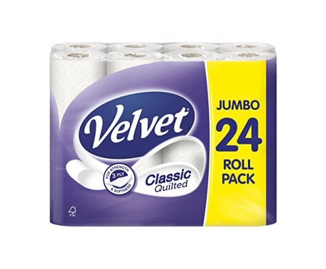 Toilet Paper 24 White 3 ply Toilet Tissue Rolls