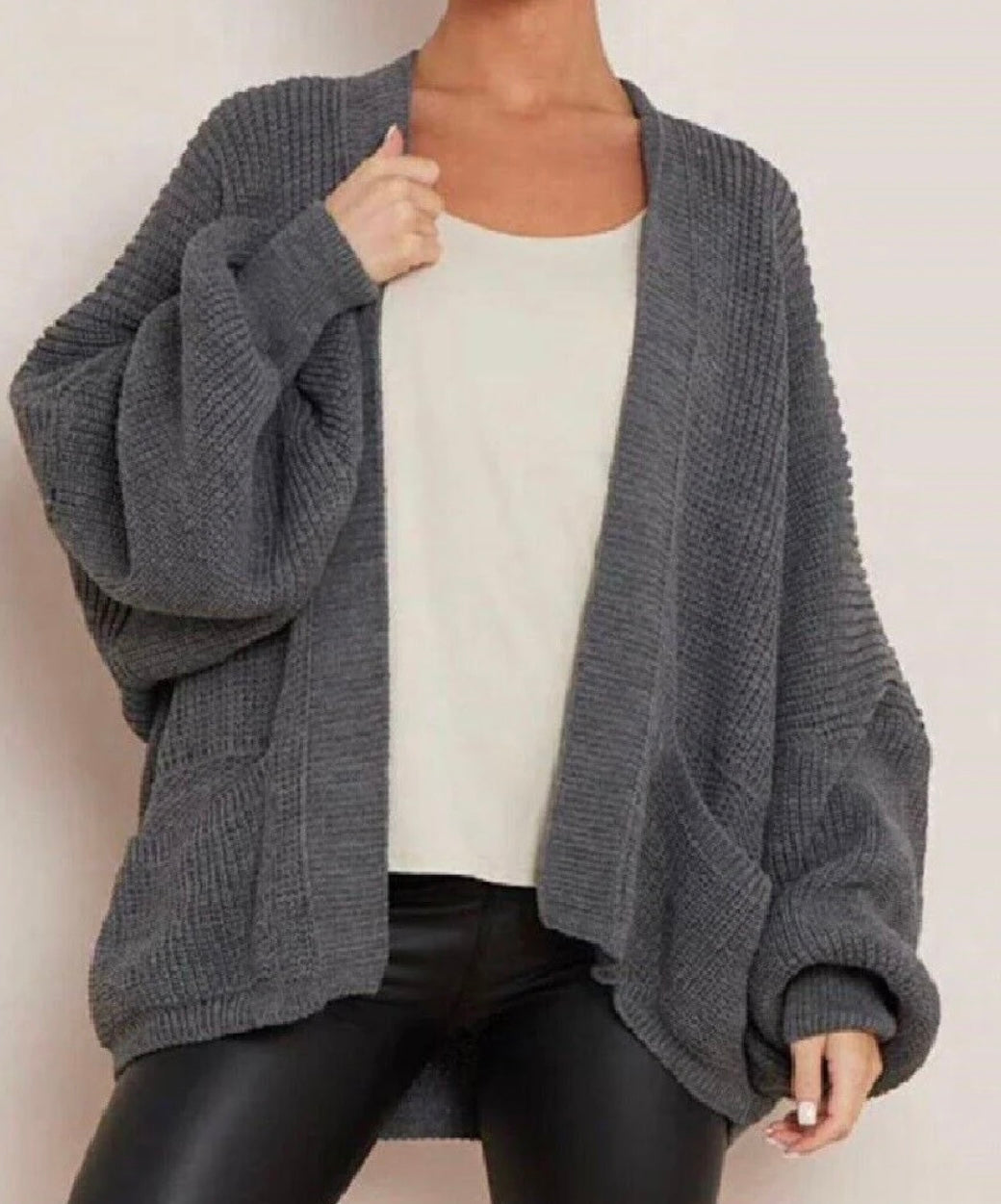BALLOON SLEEVE CARDIGAN