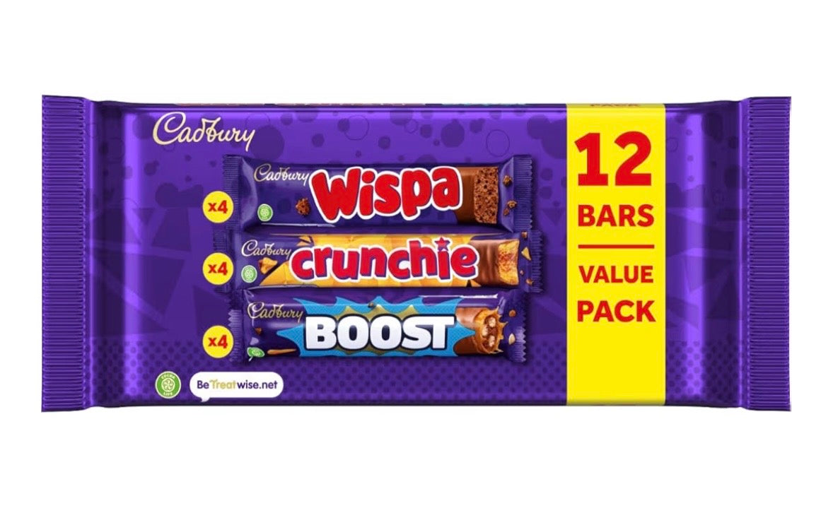 Cadbury Mixed Chocolate Bar Value Pack