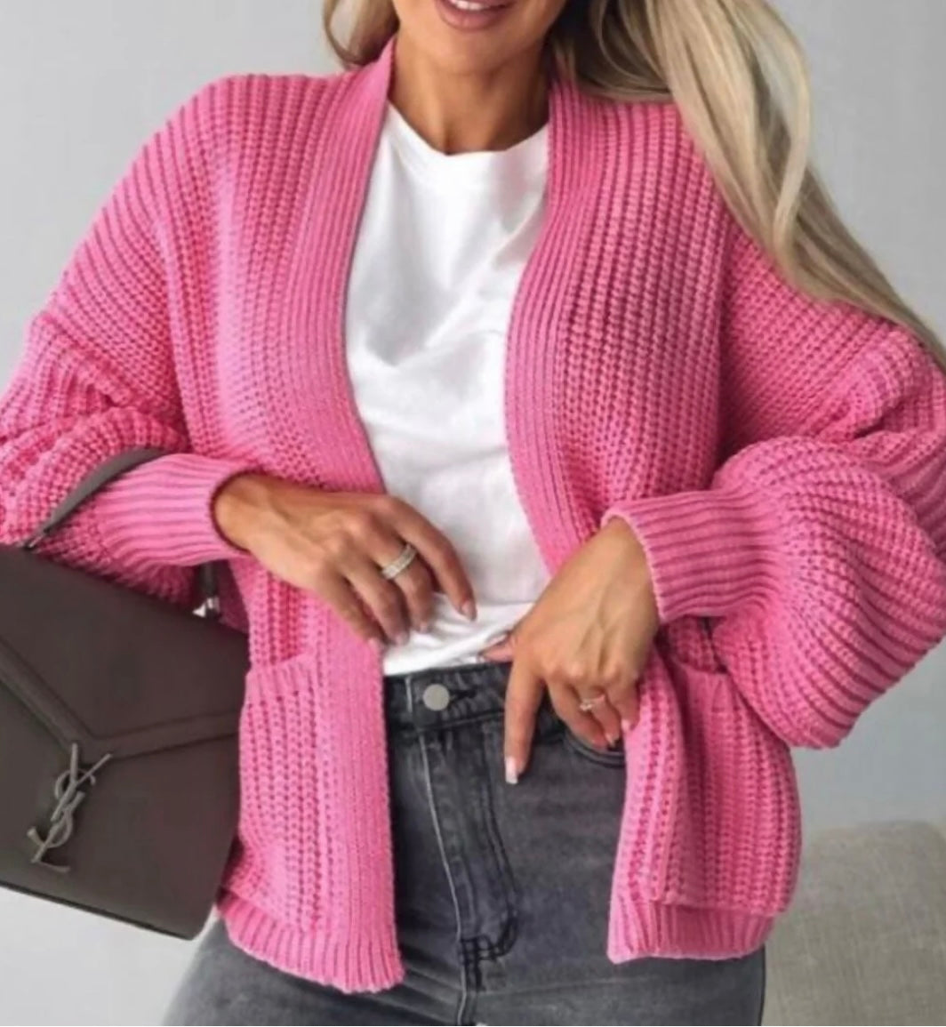 BALLOON SLEEVE CARDIGAN
