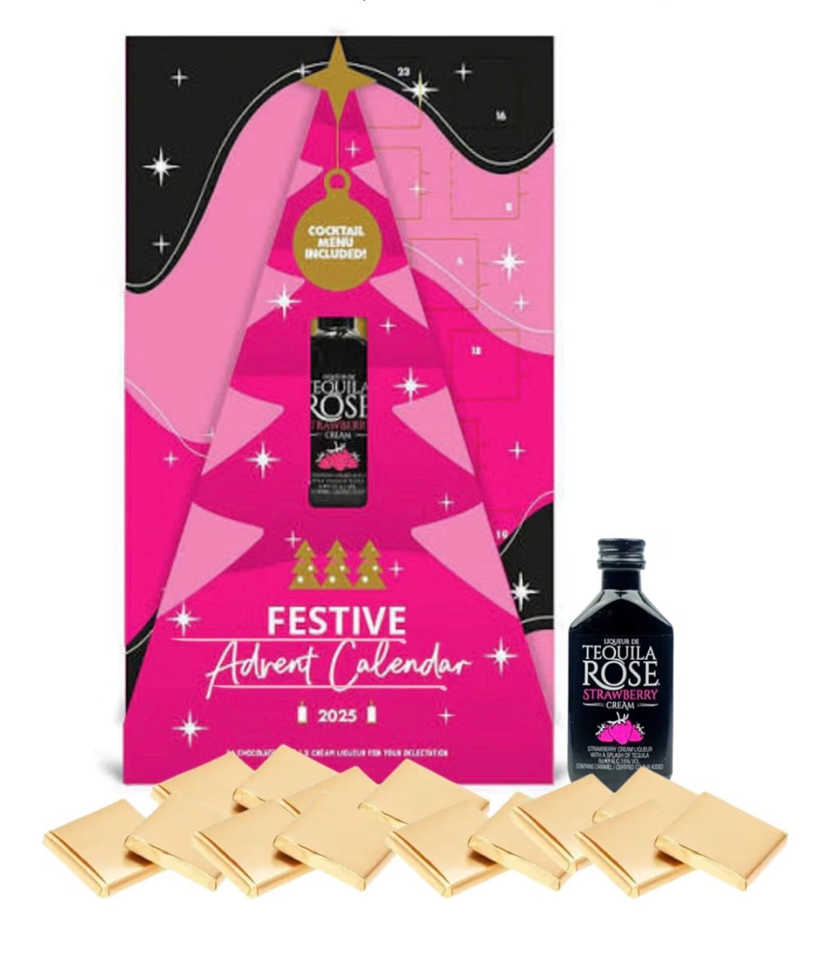 Tequila Rose Advent Calendar with 50ml Mini Bottle & 24 Chocolates