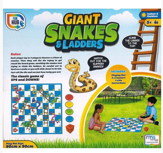 Giant Snakes & Ladders Board Garden Game