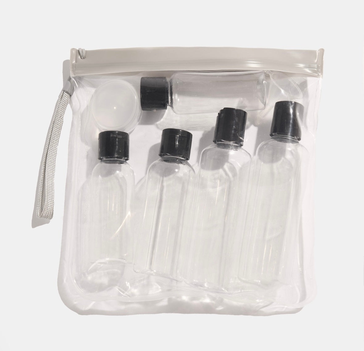7 Piece Plastic Bottle Travel Set