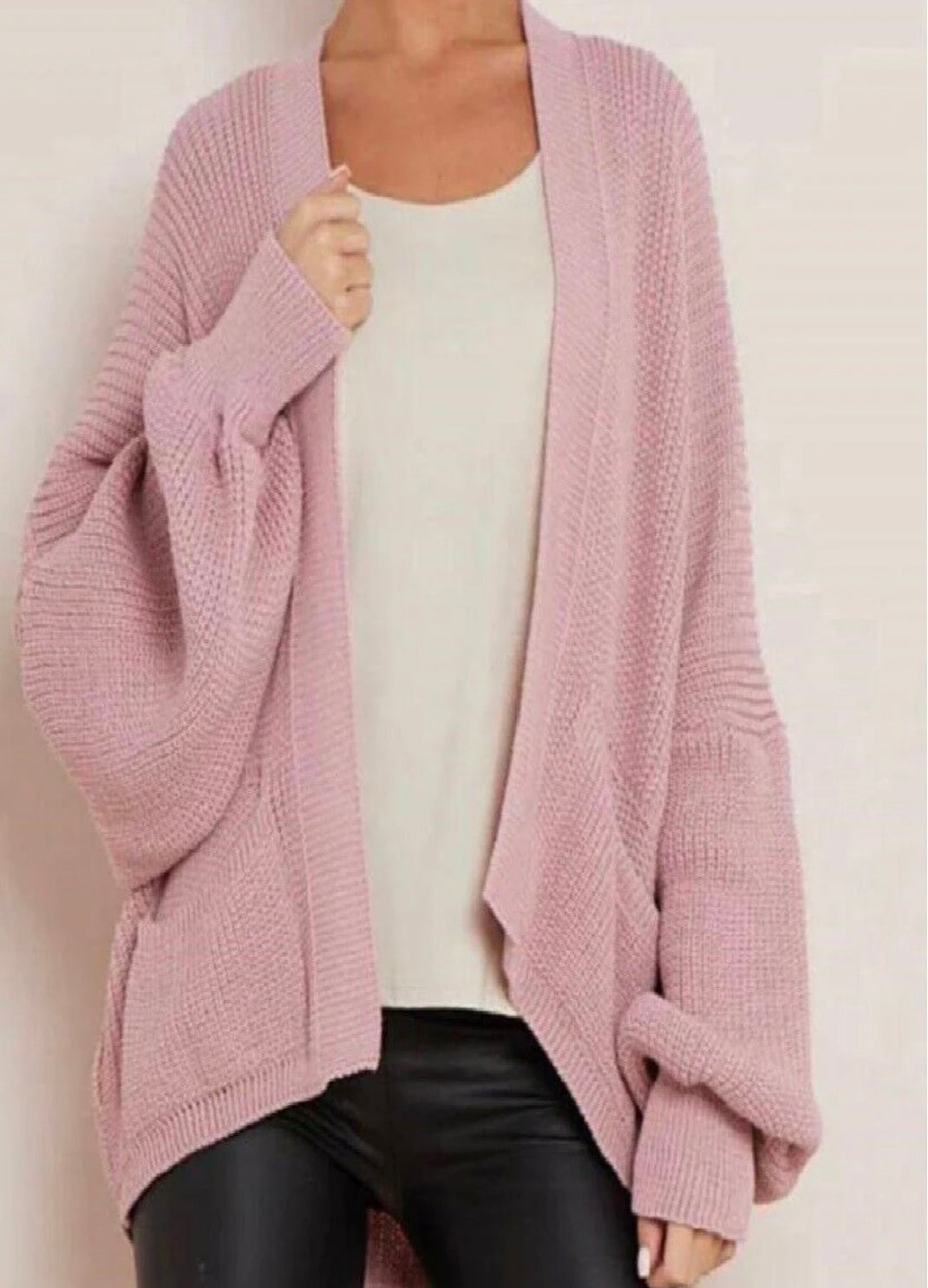BALLOON SLEEVE CARDIGAN