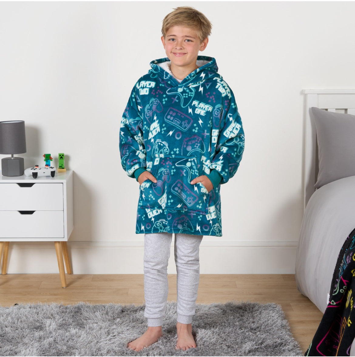 Gaming Hoodie Blanket