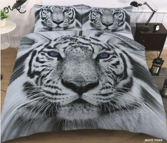 White Tiger Duvet Set