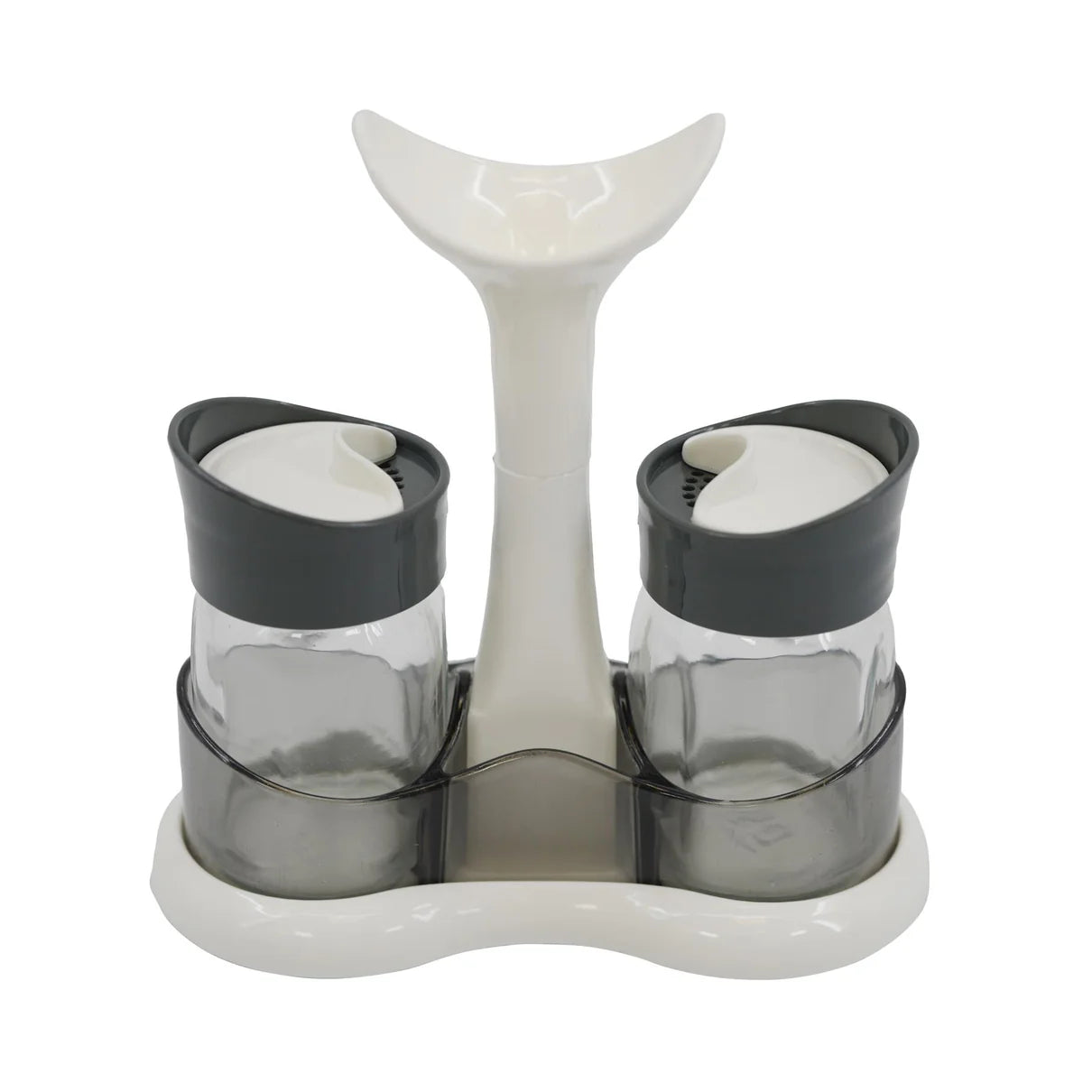 Salt and Pepper Pots With Holder